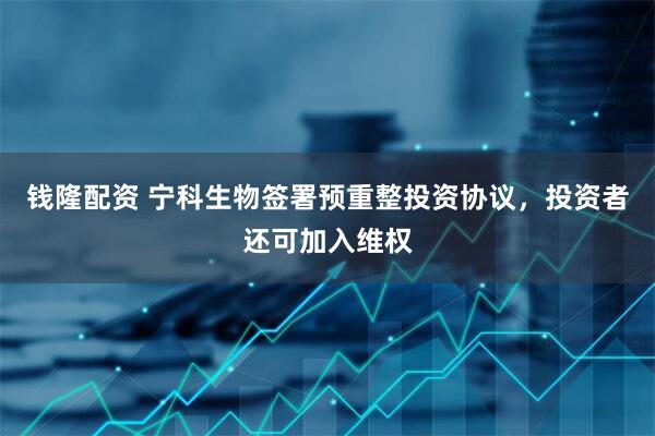 钱隆配资 宁科生物签署预重整投资协议，投资者还可加入维权